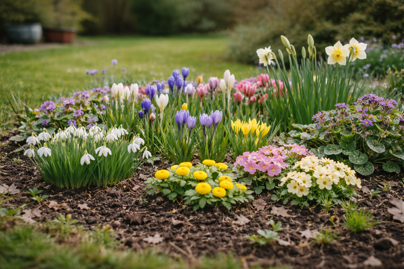 Forårsblomster i haven: de bedste løg og stauder og hvornår de blomstrer