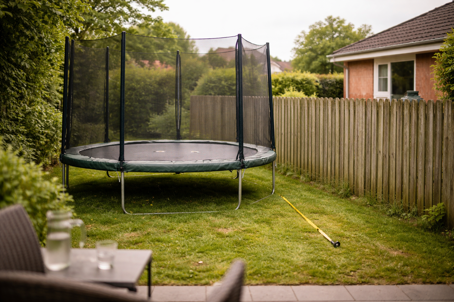 Hvor tæt på naboen må en trampolin stå? Regler, nabohensyn og sikkerhed